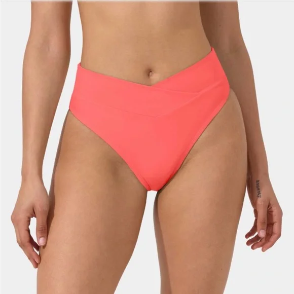 HALARA Dreamy Pink Bikini TOP and Crossover Swimsuit BOTTOMS, NWT, Size M (8-10) - Picture 3 of 9